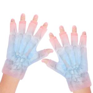 lot 19358 image: 2pcs Finger Arthritis Compression Hand Ice Pack Gloves for Pain Relief, Adjustable Pink Wrist Ice Pack for Hot and Cold Therapies, Reusable Finger Ice Gloves Sleeve for Tendinitis, Carpal Tunnel - Retail $31