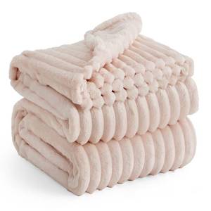 lot 19367 image: Bedsure GentleSoft King Size Blanket for Bed - Cozy Soft Blankets for Women, Cute Large Fleece Throws for Girls, Crystal Pink, 108x90 Inches - Retail $37