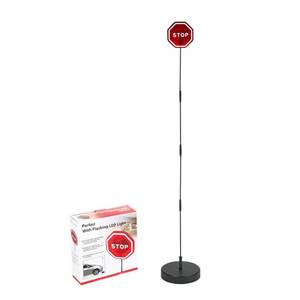lot 19384 image: Reswish LED Light Parking Stop Sign,Smart Parking LED Garage Flashing Warning Stop Sign, Parking Assist LED Stop Sign Parking Assistant with Flashing Signal for Garage - Retail $18