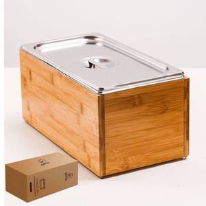 lot 19410 image: Exfoil Compost Bin Kitchen with lid, As Indoor Composting with Stainless Steel Insert, Countertop Compost Bins- 1.6 Gal Smell Proof,Indoor Large Compost Bin Kitchen - Retail $60