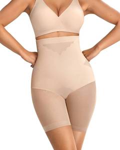 lot 20467 image: OEAK Womens Tummy Control Shapewear SuperPower High Waisted Butt Lift girdles Body Shaper Thigh Slimmer Seamless Shapewear Nude XXL - Retail $24