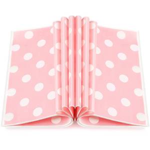 lot 20497 image: Gersoniel 150 Pcs Wax Paper Sheets for Food Dot Printed Bakery Tissue Greaseproof Disposable Wrapping Paper for Sandwich Food Picnic Basket Liner Halloween Xmas Birthday Party Supplies(Pink,150 Pcs) - Retail $12