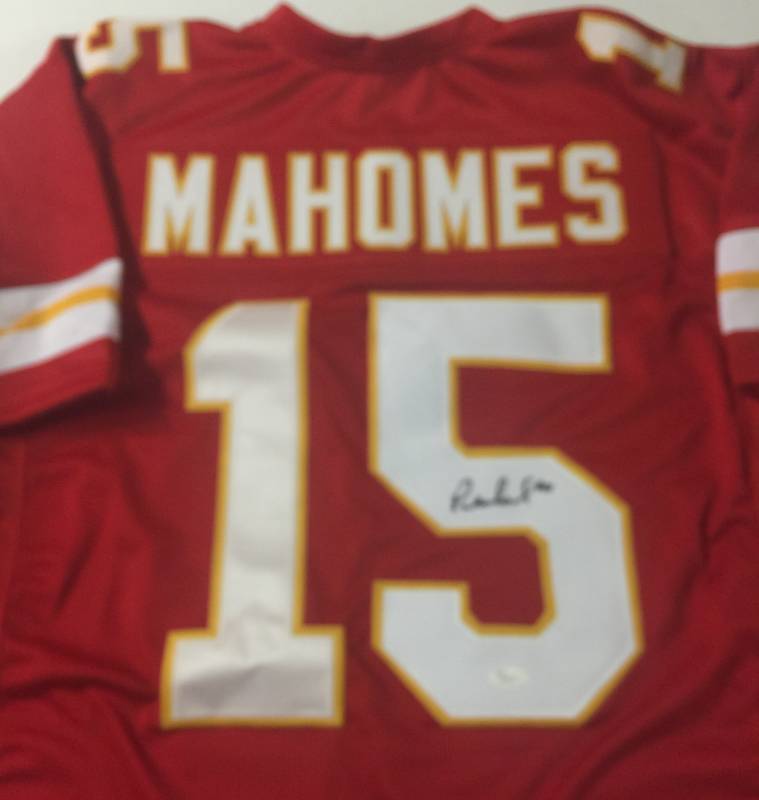 signed patrick mahomes jersey