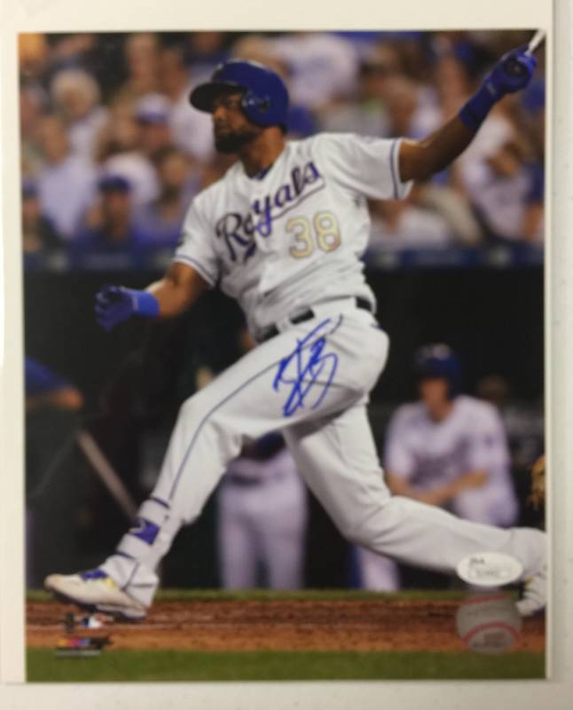 lot 1059 image: Signed Jorge Bonifacio 8x10 Photograph Kansas City Royals With James Spence Authentication (JSA)