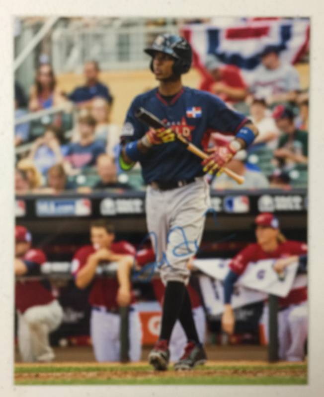 lot 1066 image: Signed Rosell Herrera Kansas City Royals 8x10 Photograph
