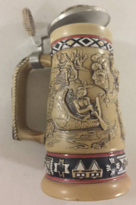 lot 1260 image: 1988 Avon Indians of the Frontier Collectors Stein