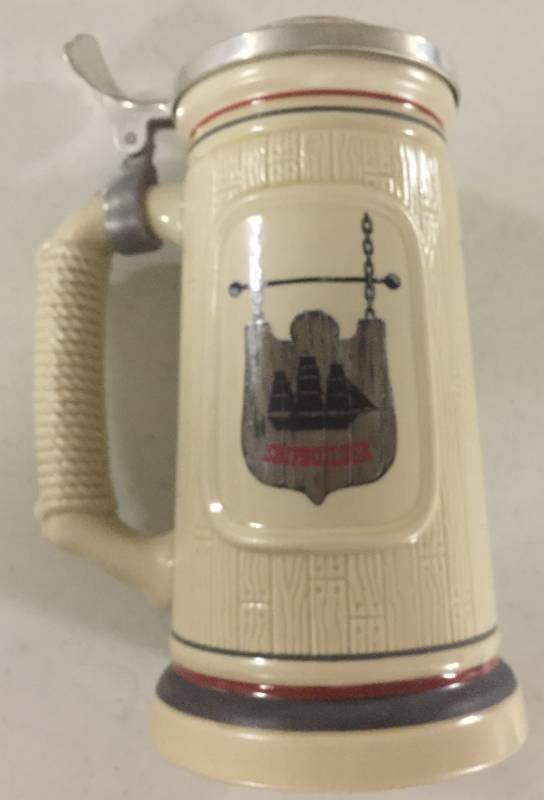 lot 1254 image: 1986 Avon The Building Of America Collectors Stein The Shipbuilder