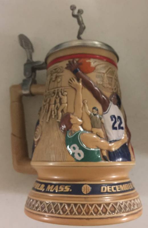 lot 1239 image: 1993 Avon A Century of Game of Basketball Collectors Stein