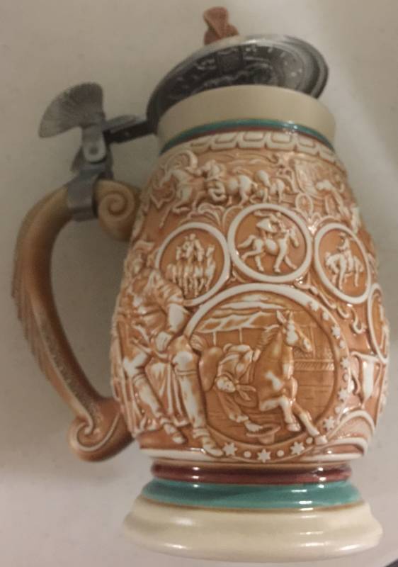 lot 1238 image: 1993 Avon Tribute to the Wild West Collectors Stein