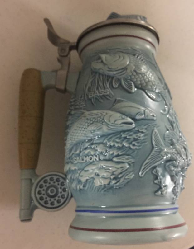 lot 1236 image: 1990 Avon Fishing Collectors Stein