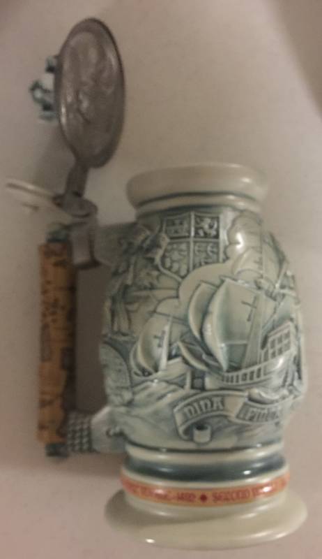 lot 1232 image: 1997 Avon Christopher Columbus New World Collectors Stein