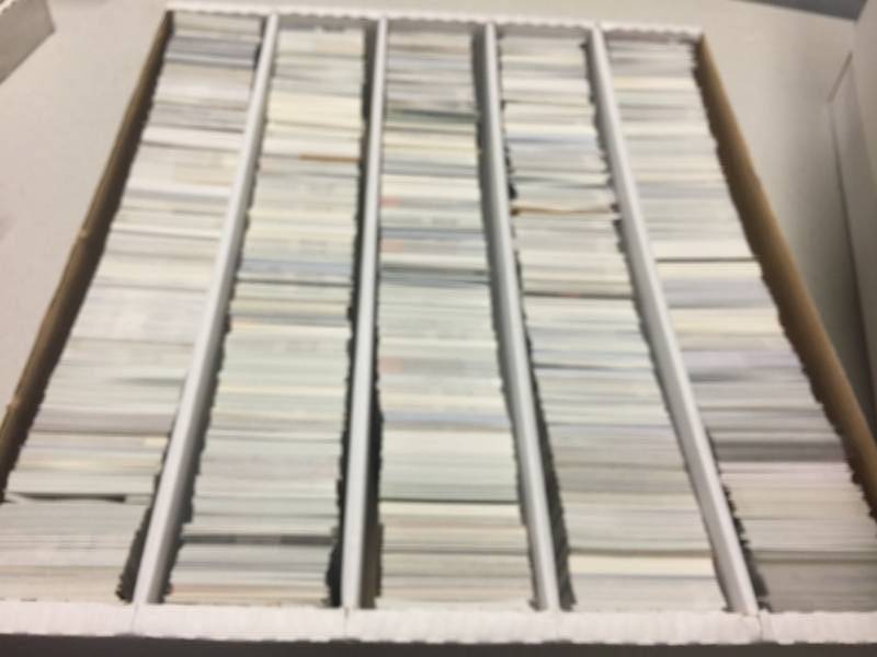 lot 1119 image: 5,000 Count Five Row Box of Football Trading Cards Including Stars and Mostly Cards from 1999-2005