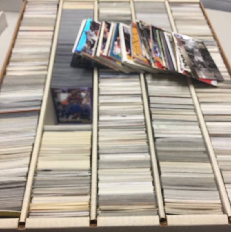 lot 1118 image: 5,000 Count Five Row Box of Basketball Trading Cards Including Stars and Mostly Cards Loaded With Stars & Hall of Famers