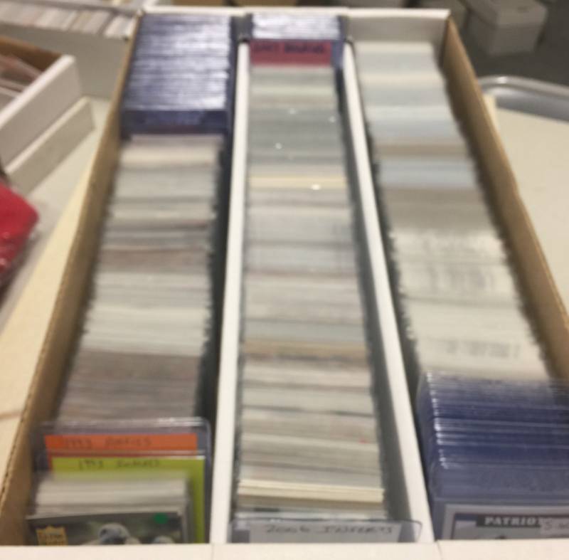 lot 1117 image: 3,000 Count Three Row Box of Football Rookie Trading Cards - Every Card in Box is A Rookie Card