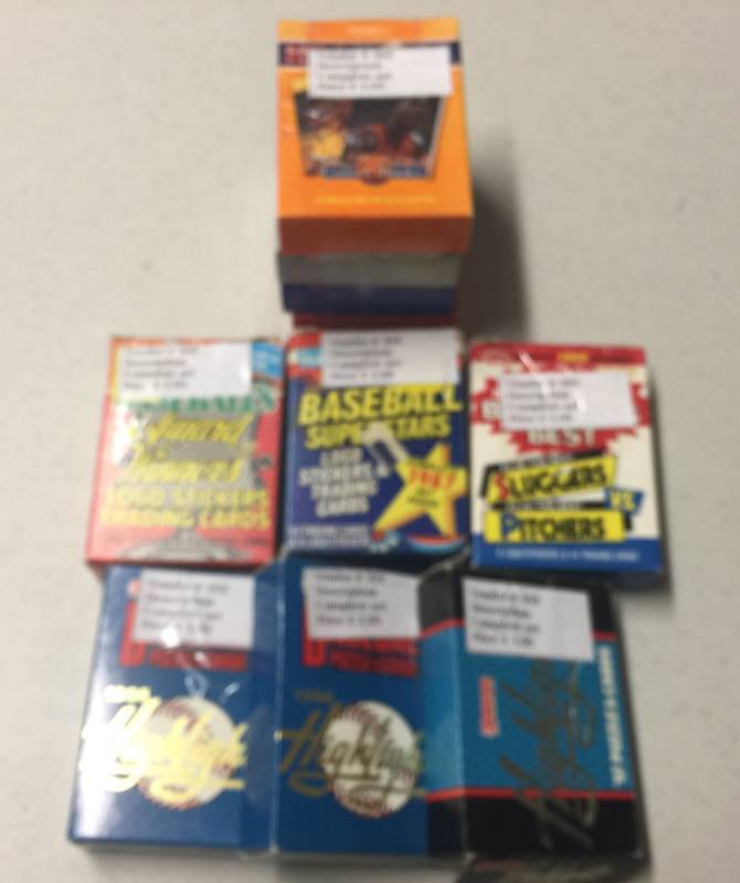lot 1045 image: Lot of Ten Complete Mini Sets including 1986 and 1987 Donruss Highlights, Store Sets, and Booklet Sets with Mini Clemente Puzzle