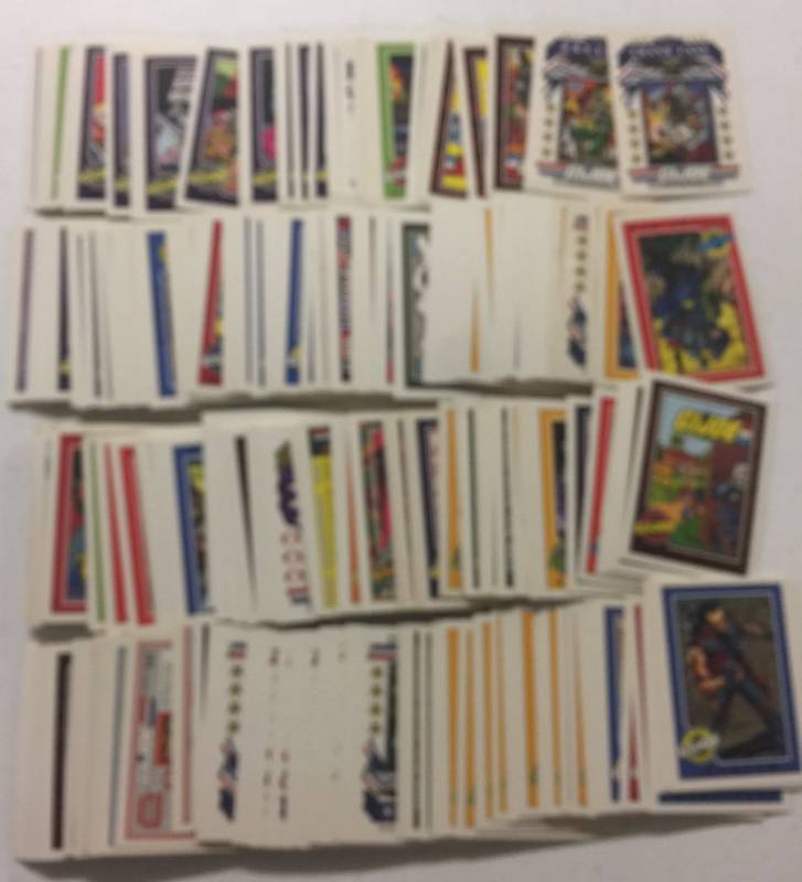 lot 1225 image: Huge Lot of Hundreds GI Joe Cartoon Trading Cards - Possible Sets- Lots of Duplicates