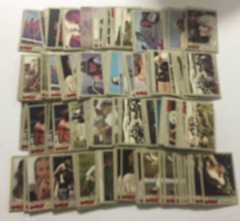 lot 1221 image: Huge Lot of Hundreds 1981 Fleer Heres Bo Bo Derek Trading Cards - Possible Sets- Lots of Duplicates