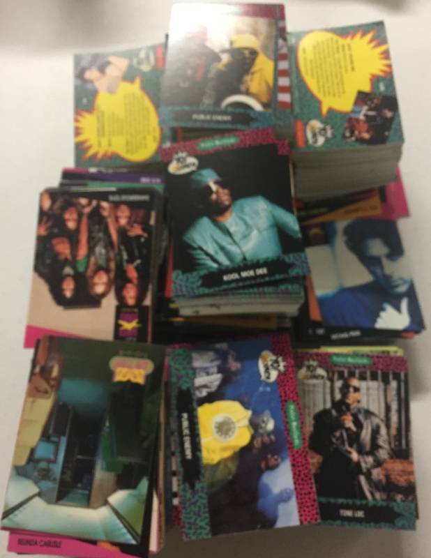 lot 1210 image: Huge Lot of Hundreds Music, Yo MTV Raps  Trading Cards - Possible Sets- Lots of Duplicates