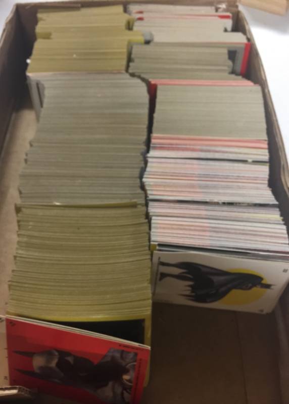lot 1207 image: Huge Lot of Hundreds of Batman Movie Trading Cards - Possible Sets- Lot of Duplicates - From Different Movies & Years