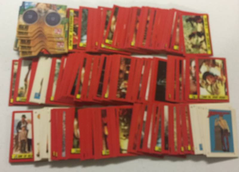 lot 1205 image: Huge Lot of Hundreds of Topps Indiana Jones Trading Cards & Stickers - Possible Complete Set - Lot of Duplicates