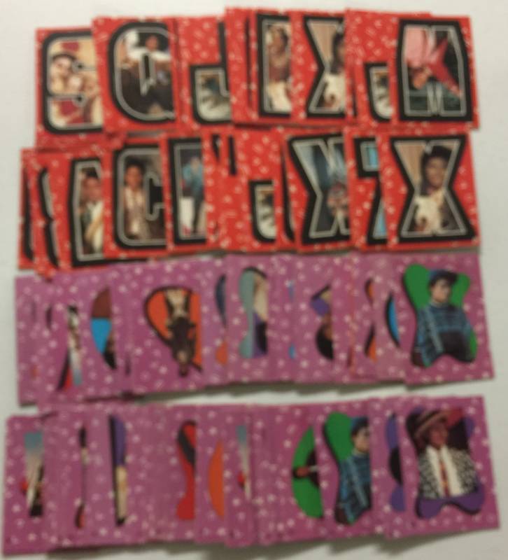 lot 1195 image: Large Lot of 1984 Topps Michael Jackson Stickers - Very Close to Complete Sets with Lots of Duplicates