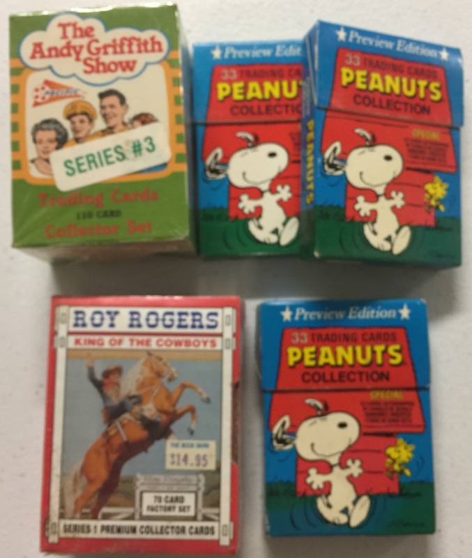 lot 1193 image: Five Complete Set of Roy Rodgers, The Andy Griffith Show, 3 Peanuts Collection Sets