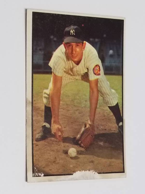 lot 1301 image: 1953 Bowman Color Billy Martin #118 Vintage New York Yankees
