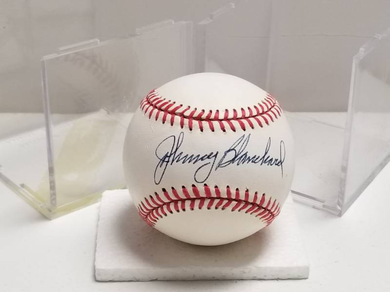 lot 1327 image: Johnny Blanchard Autographed Rawlings Official American League Baseball w COA