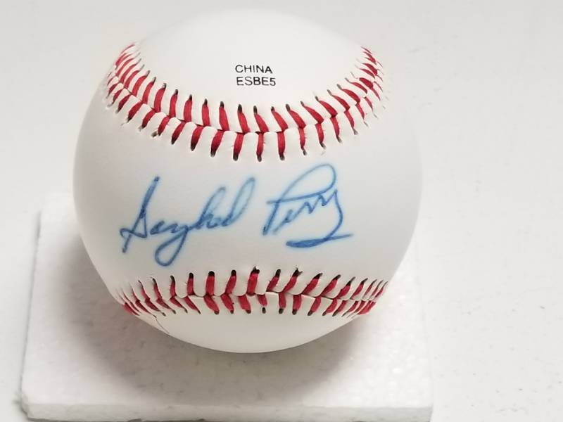 lot 1332 image: Gaylord Perry Autographed Official League Rawlings Baseball HOFer w COA