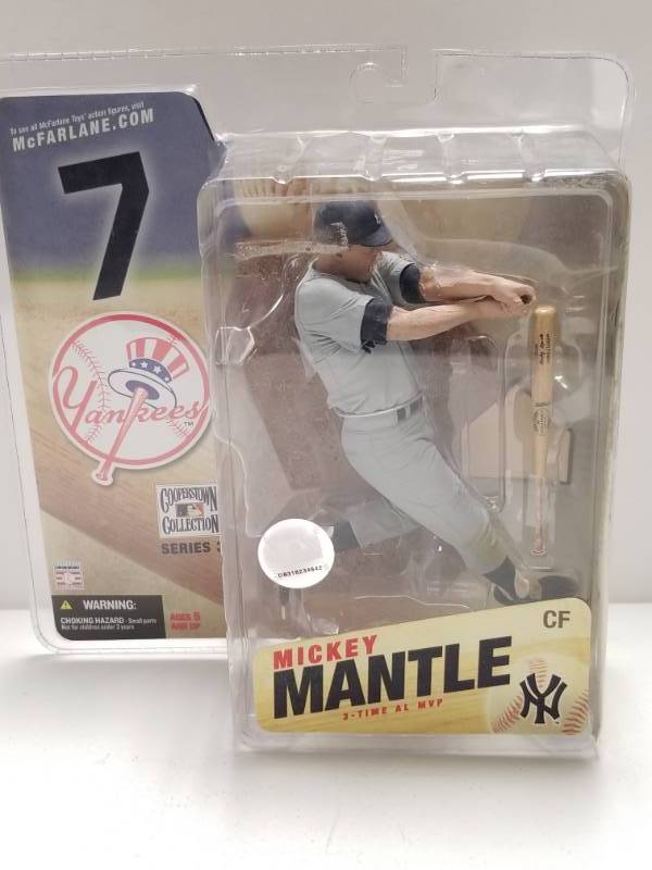 lot 1346 image: Mickey Mantle MLB McFarlane New York Yankees Action Figure HOF New