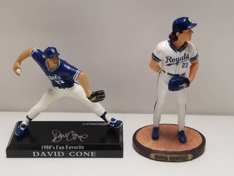 lot 1348 image: David Cone & Mark Gubiza Kansas City Royals Statue Figurine Lot