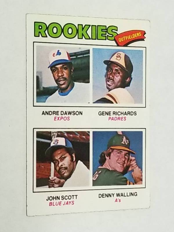 lot 1357 image: 1977 Topps Andre Hawk Dawson #473 Rookie Card JB Expos HOF
