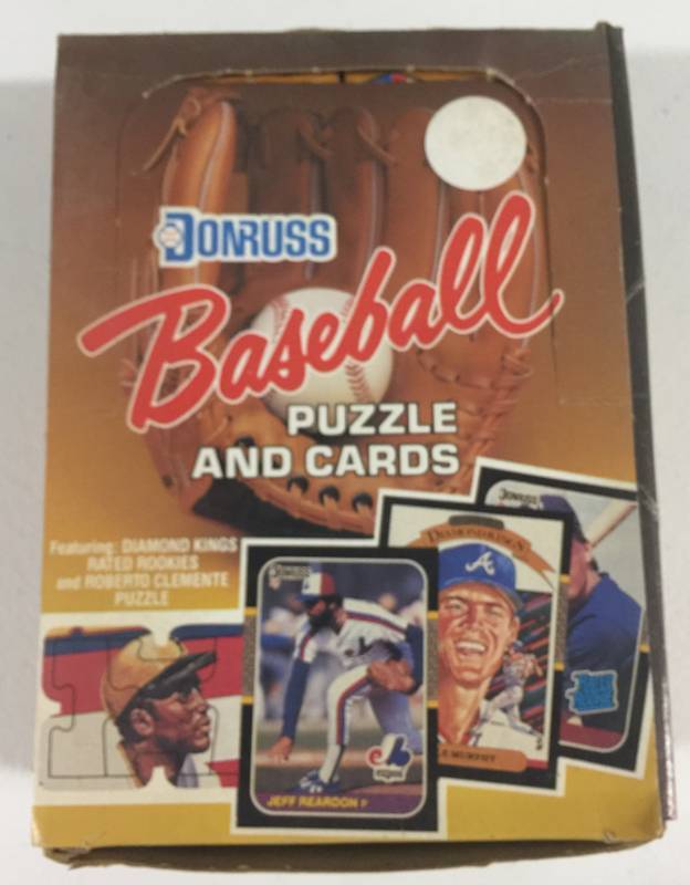 lot 1095 image: 1987 Donruss Baseball Unopened Wax Pack Box 36 Total w Bo Jackson Rated Rookie