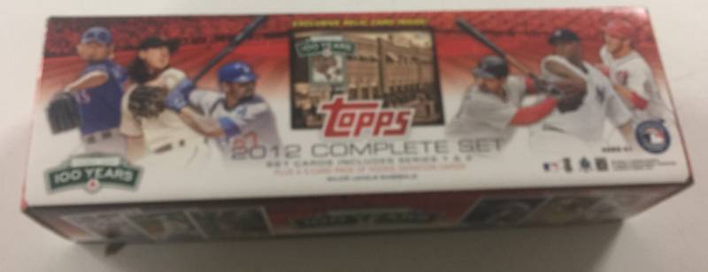 lot 1096 image: 2012 Topps Complete Set #1-660 Cards w Derek Jeter, Mike Trout, Yu Darvish RC, Yoenis Cespedes RC