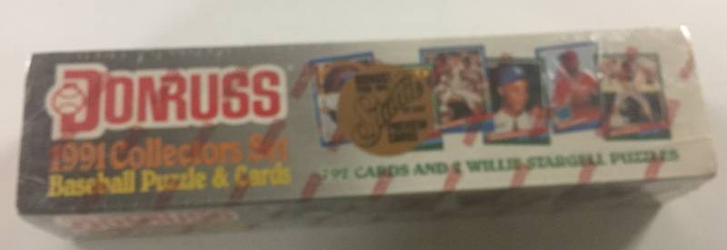 lot 1101 image: Complete Factory Sealed 1991 Donruss Set 790 Baseball Cards In Christmas Packaging  WBonus Studio Preview Cards