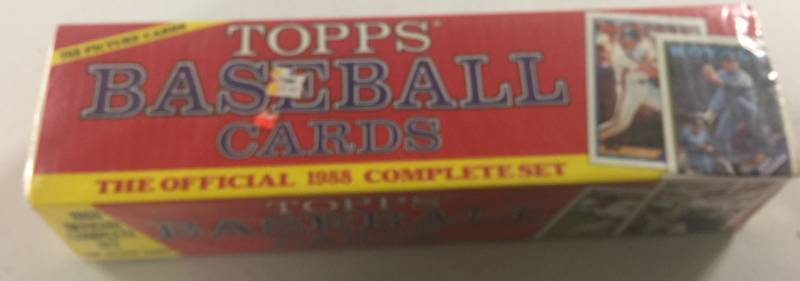 lot 1107 image: Complete Factory Sealed 1988 Topps Official Set 792 Baseball Cards In Christmas Packaging