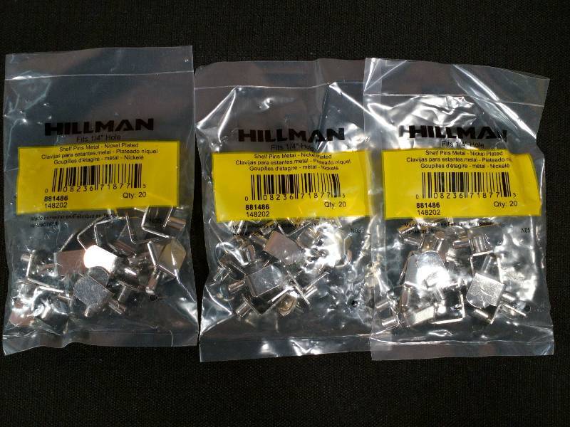 lot 95 image: Hillman Metal Shelf Pins
