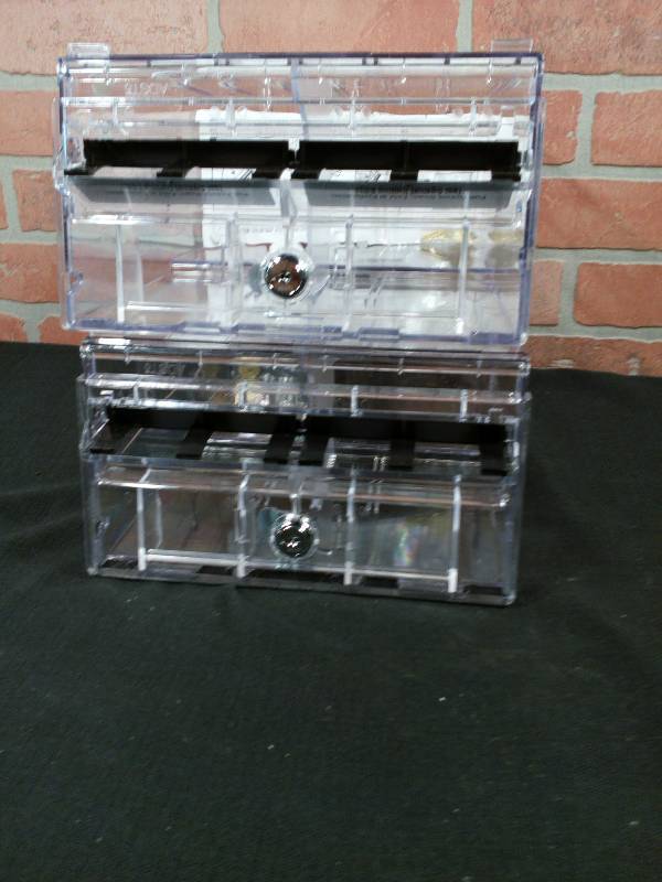 lot 105 image: Schafer Dual Adjustable Snap Together Mini Lottery Ticket Dispensers
