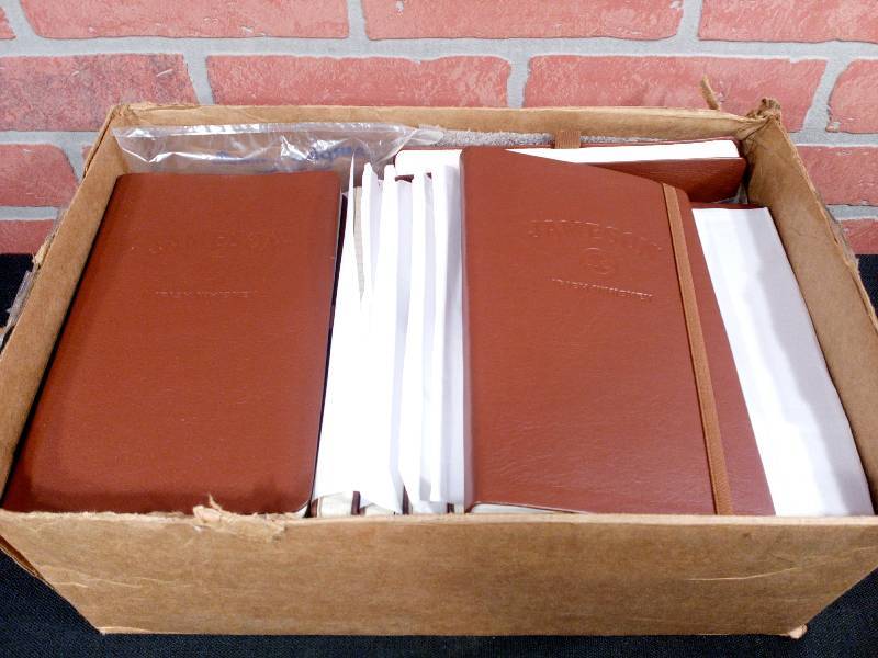lot 123 image: Jameson Irish Whiskey Soft Leather Journals-Castelli Made In Italy