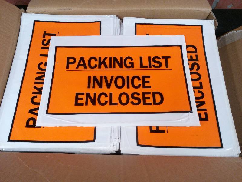 lot 125 image: Packing List Invoice Enclosed Envelopes
