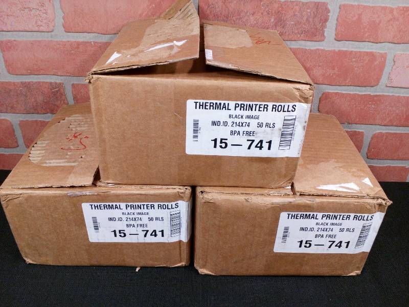 lot 176 image: Thermal Printer Rolls Cash Register Rolls