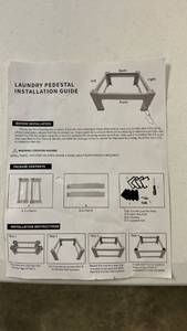 lot 17052 image: Laundry pedestal - Retail $0