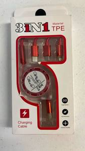 lot 17096 image: 3-in-1 Multi USB Charging Cable - Retail $12
