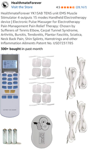 lot 17134 image: HealthmateForever YK15AB TENS Unit EMS Muscle Stimulator - Retail $59