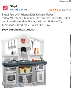 lot 17137 image: Step2 Fun with Friends Kitchen Playset - Retail $120