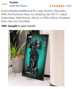 lot 17143 image: LEGO Technic Mercedes Display Board - Retail $129