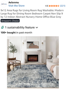 lot 17171 image: Modern Abstract Area Rug 9x12 - Retail $129
