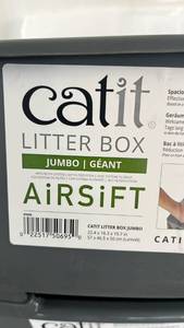 lot 17177 image: Catit Jumbo Litter Box with Air Sift System ( bottoms only ) - Retail $35