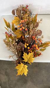 lot 17181 image: Autumn Harvest Artificial Floral Arrangement - Retail $25