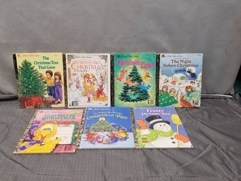 lot 12248 image: Little Golden Books Christmas Collection - 7 Holiday Themed Books